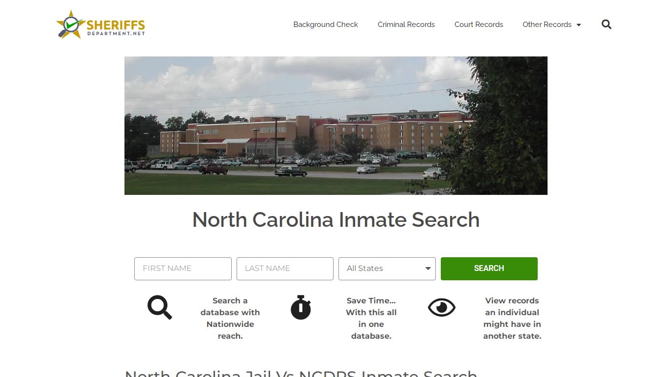 North Carolina Inmate Search - SheriffsDepartment.net